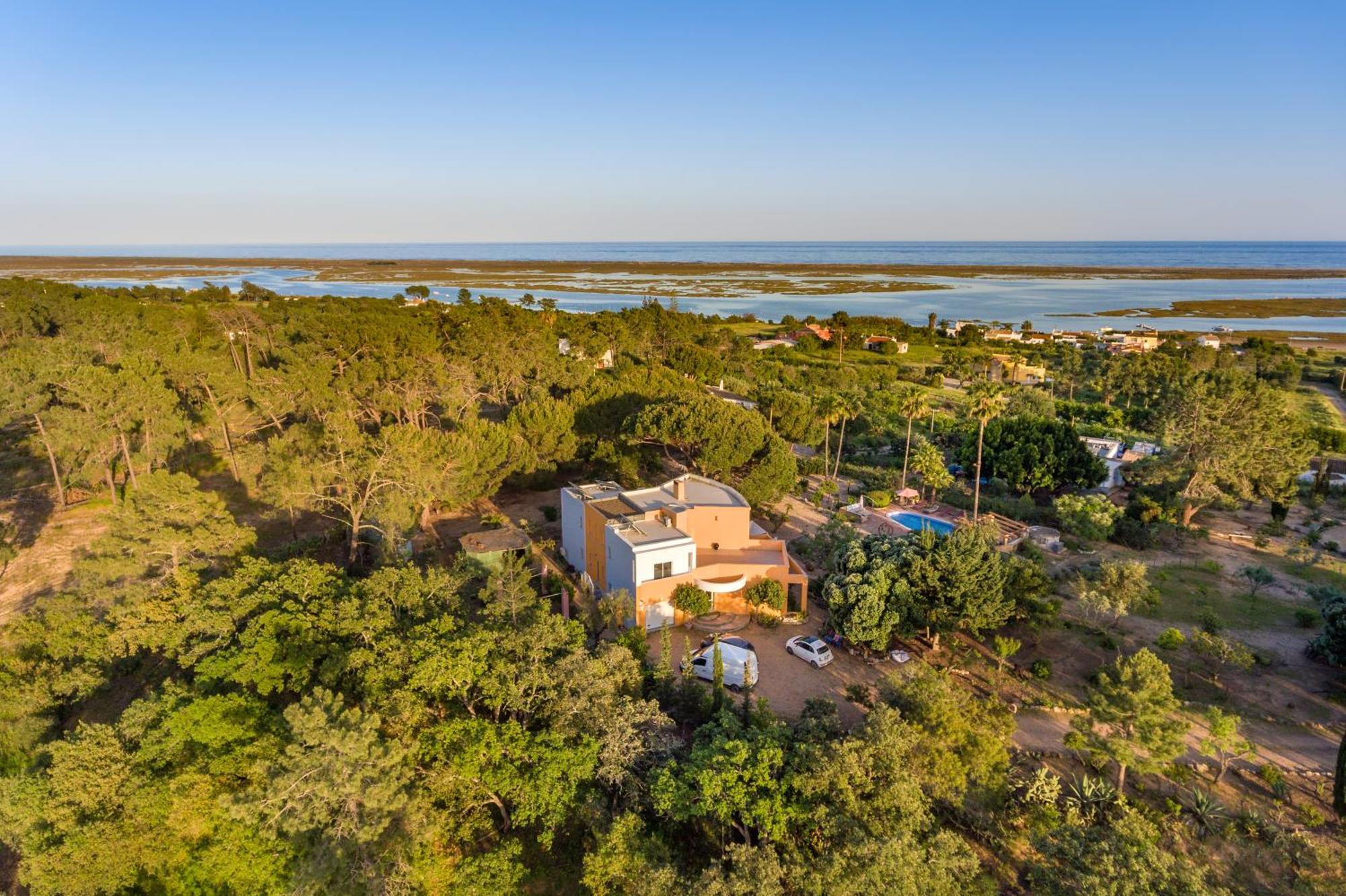 Meia Lua - Your Private Artsy Paradise Overlooking The Ria Formosa With Pool And Sea Views Near Barril Beach, Tavira Luz de Tavira Exterior foto